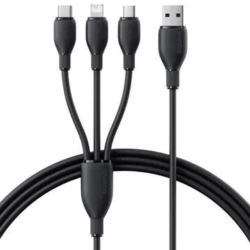 کابل بیسوس 3.5 آمپر مدل Ultra-Fast 3 in 1 P10376303121-01 با طول 0.8 متر
