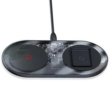 استند شارژ بیسیم 24W بیسوس مدل Simple 2in1 Turbo Edition TZWXJK-B01