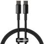 کابل بیسوس 100 وات USB-C به USB-C مدل Tungsten Gold CATWJ-01 با طول 1 متر