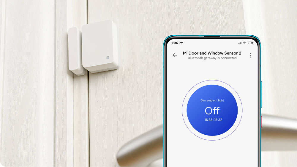 سنسور هوشمند شیائومی متصل به اپلیکیشن می‌هوم