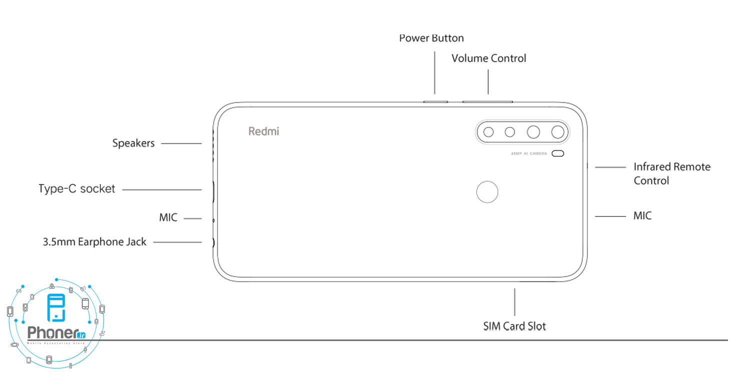طراحی Xiaomi Redmi Note 8