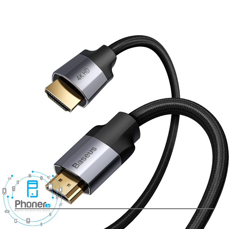پورت های Baseus CAKSX-E0G Enjoyment Series 4KHD Male to 4KHD Male Adapter Cable