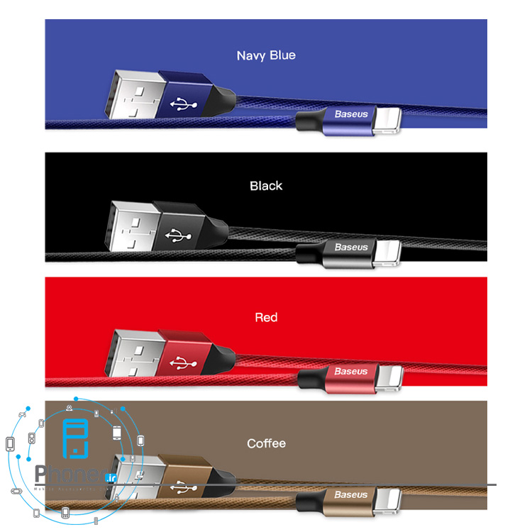 رنگبندی Baseus CALYW-M01 Artistic Striped Cable