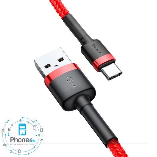رنگ قرمز کابل Baseus CATKLF-BG1 Cafule Cable