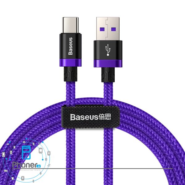 رنگ بنفش Baseus HW Flash Charge Cable