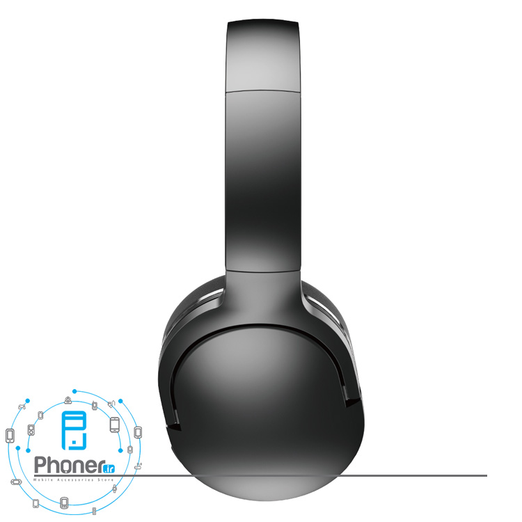 نمای کناری رنگ مشکی Baseus NGD02-01 Encok Wireless Headphone D02