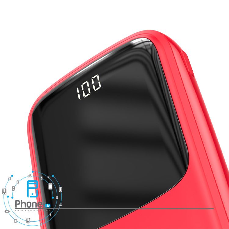 نمایشگر درصد شارژ رنگ قرمز Baseus PPQD-B01 Power Bank Q pow Digital Display