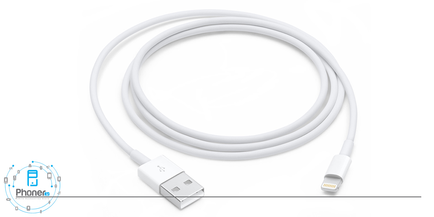 کابل لایتنینگ نمای کانکتور USB کابل Apple MQUE2 Lightning to USB Cable