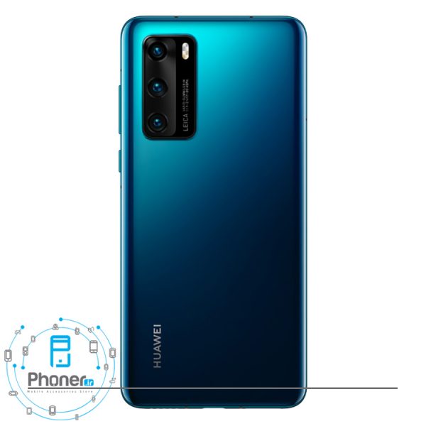 نمای پشت رنگ آبی گوشی موبایل Huawei P40