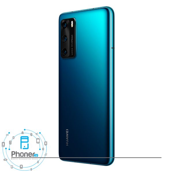نمای کنار رنگ آبی گوشی موبایل Huawei P40