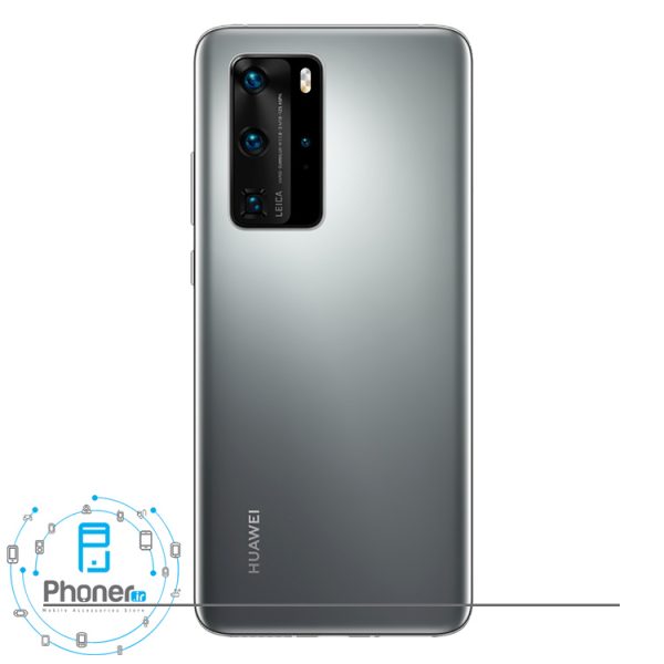 نمای قاب پشتی رنگ نقره ای گوشی موبایل Huawei P40 Pro