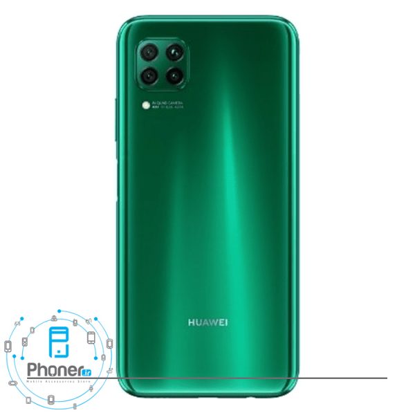نمای قاب پشت رنگ سبز گوشی موبایل Huawei P40 lite