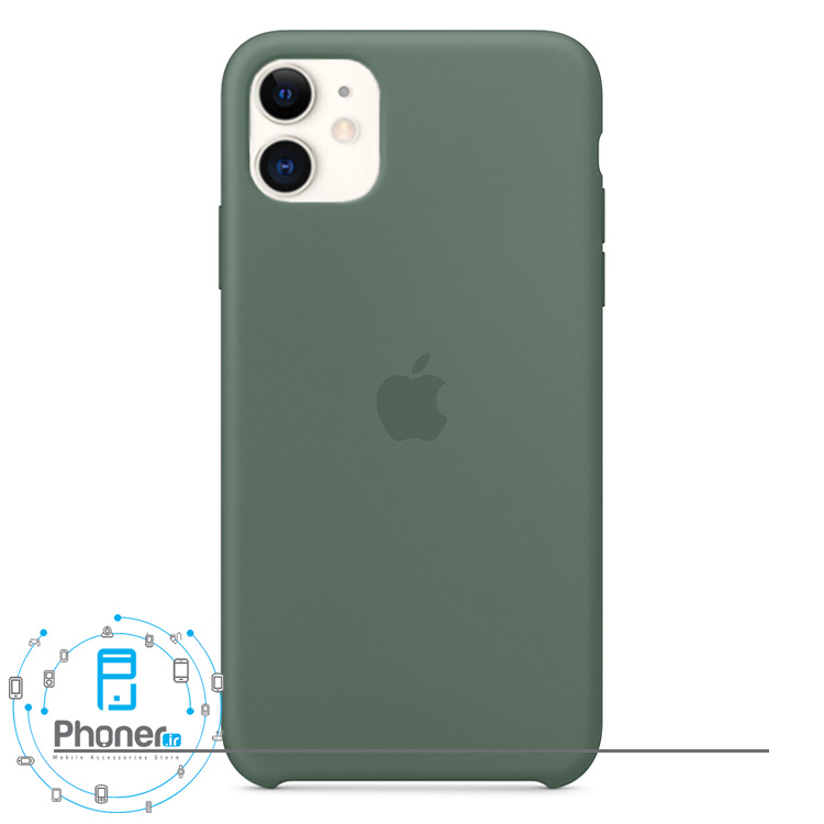 رنگ Pine Green قاب گوشی Apple SCAIP11 Silicone Case