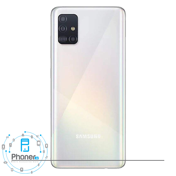 نمای کلی رنگ سفید گوشی Samsung Galaxy A51