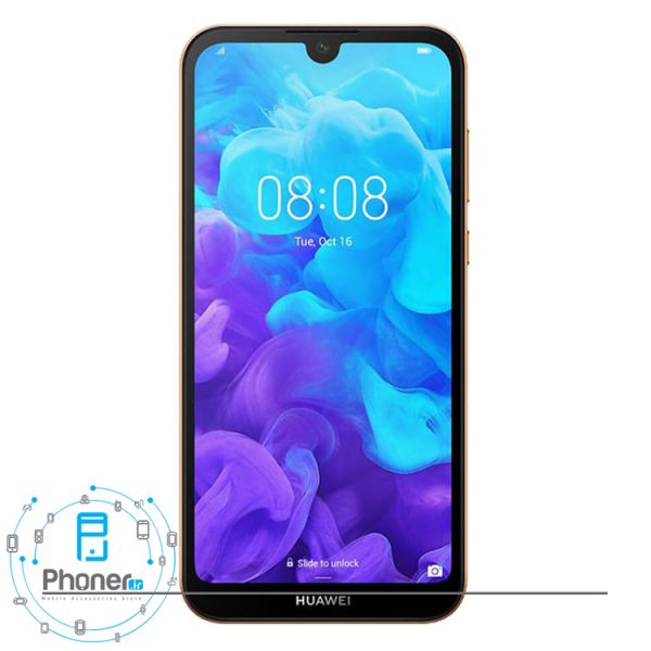 نمای صفحه نمایش گوشی موبایل Huawei AMN-LX9 Y5 2019 رنگ قهوه ای