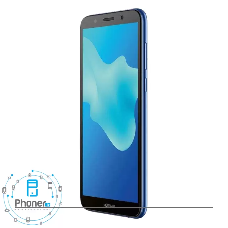 نمای کناری صفحه نمایش گوشی موبایل Huawei DRA-LX5 Y5 lite 2018 رنگ آبی