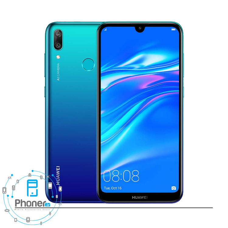 رنگ آبی گوشی موبایل Huawei DUB-LX1 Y7 Prime 2019