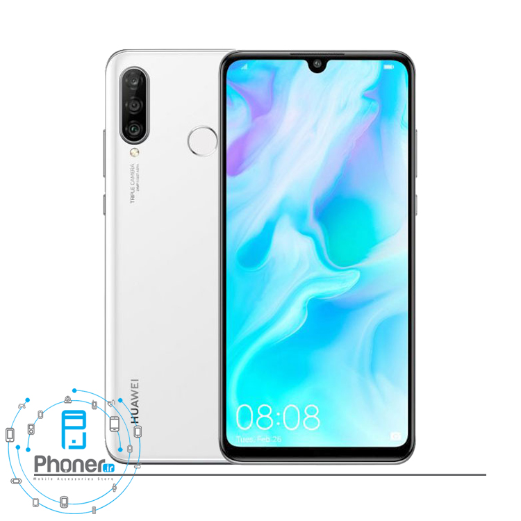 رنگ سفید گوشی موبایل Huawei MAR-LX1A P30 Lite