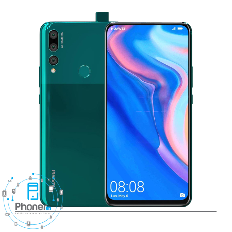 رنگ سبز گوشی موبایل Huawei STK-L21 Y9 Prime 2019