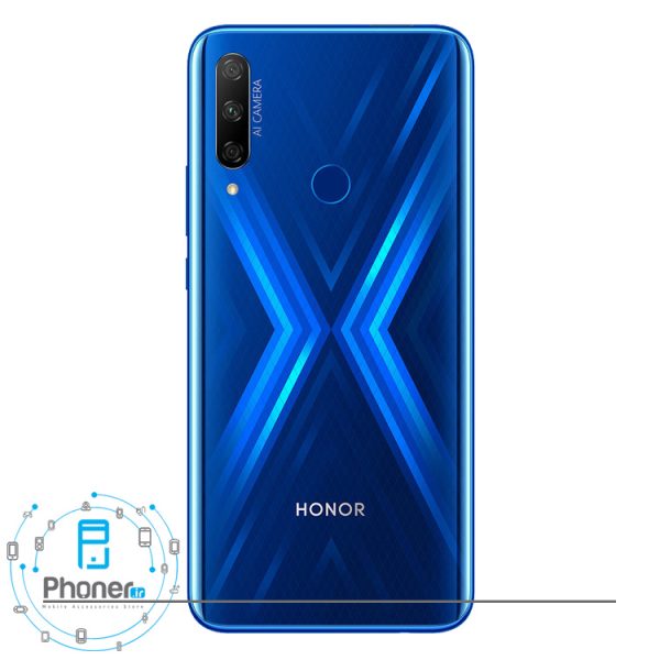 نمای قاب پشت  رنگ آبی گوشی موبایل Huawei STK-LX1 9X Honor 9X