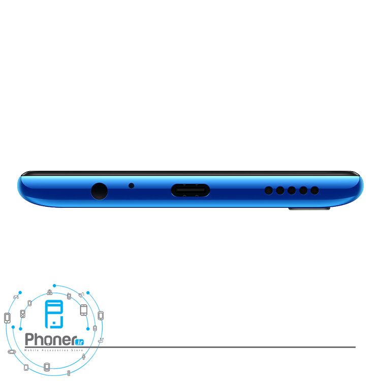 نمای بالای گوشی موبایل Huawei STK-LX1 9X Honor 9X در رنگ آبی