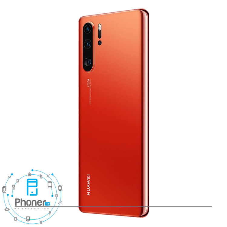 نمای کناری گوشی موبایل Huawei VOG-L29 P30 Pro رنگ قرمز