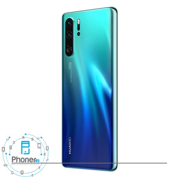 نمای کناری گوشی موبایل Huawei VOG-L29 P30 Pro رنگ سبز آبی