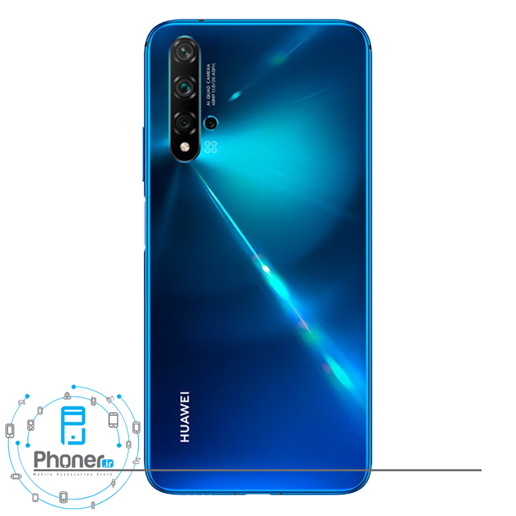 نمای قاب پشتی گوشی موبایل Huawei YAL-L21 Nova 5T رنگ آبی