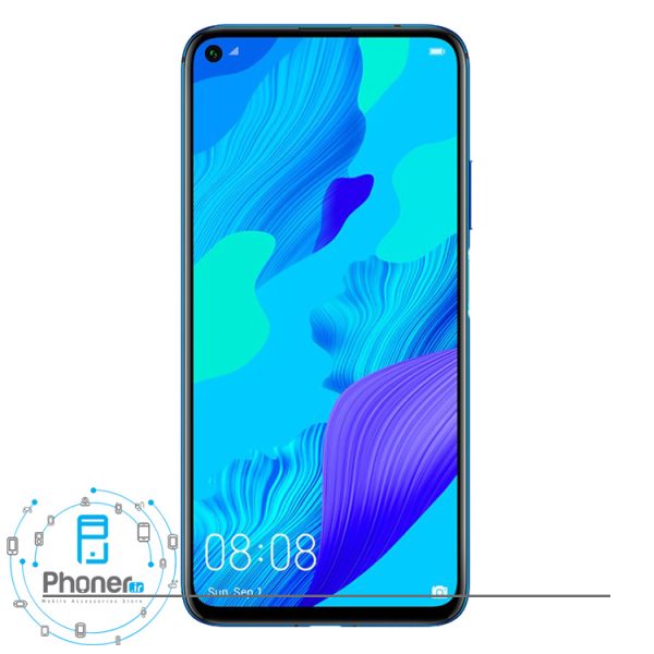 نمای صفحه نمایش گوشی موبایل Huawei YAL-L21 Nova 5T رنگ آبی