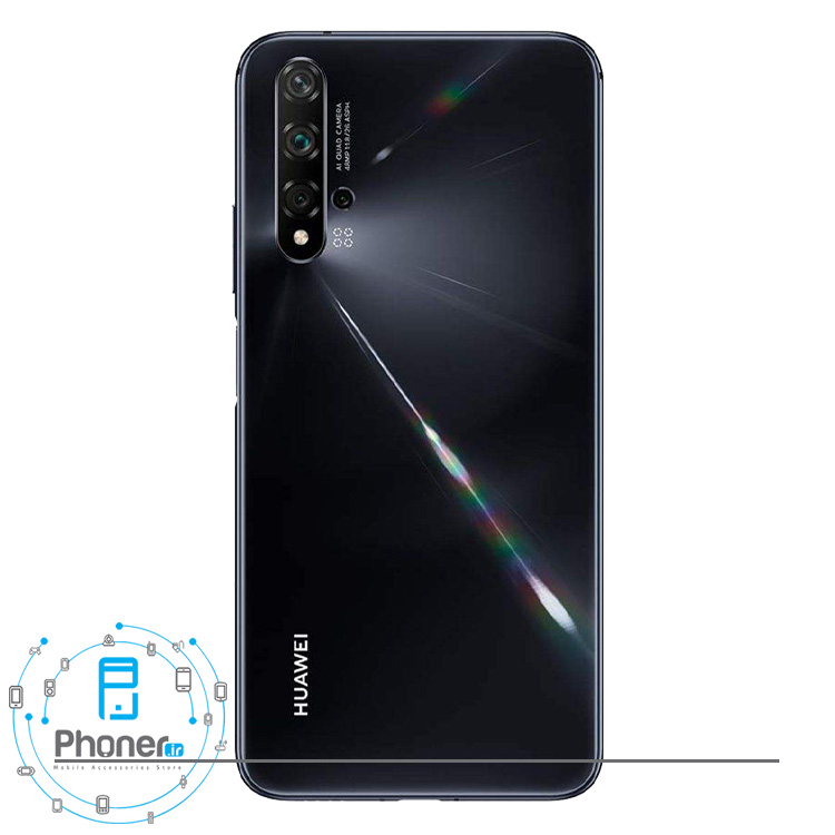 نمای قاب پشتی گوشی موبایل Huawei YAL-L21 Nova 5T رنگ مشکی