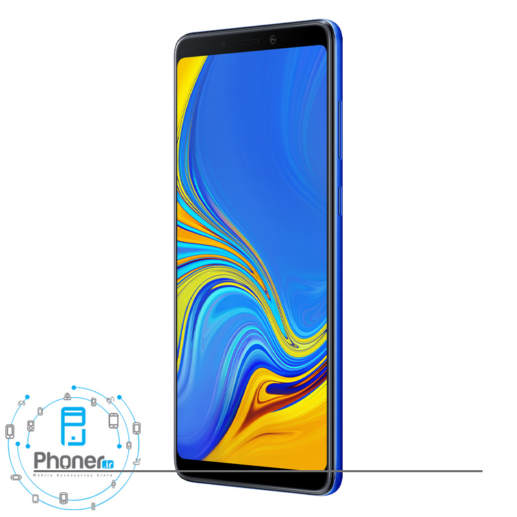 نمای کناری رنگ آبی گوشی موبایل Samsung SM-A920F/DS Galaxy A9 2018