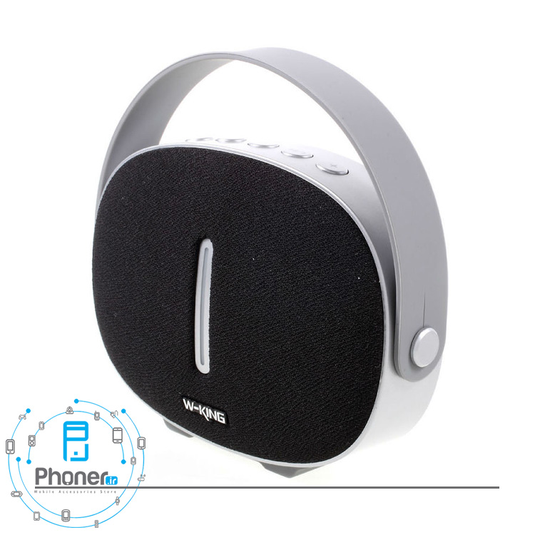 نمای کناری اسپیکر بلوتوثی W-King T6 Intelligent Bluetooth Speaker
