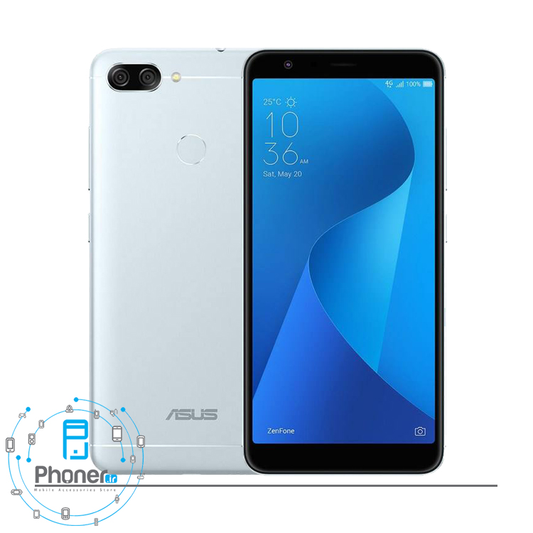 رنگ نقره ای گوشی موبایل ASUS ZB570TL Zenfone Max Plus M1