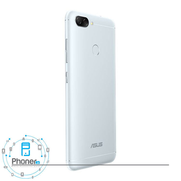 نمای کنار گوشی موبایل ASUS ZB570TL Zenfone Max Plus M1 رنگ نقره ای
