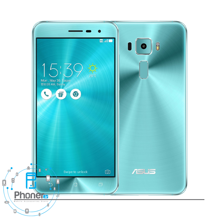 رنگ سبز گوشی موبایل ASUS ZE552KL Zenfone 3