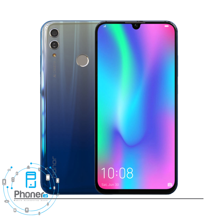 رنگ آبی آسمانی گوشی موبایل Huawei HRY-LX1 Honor 10 Lite