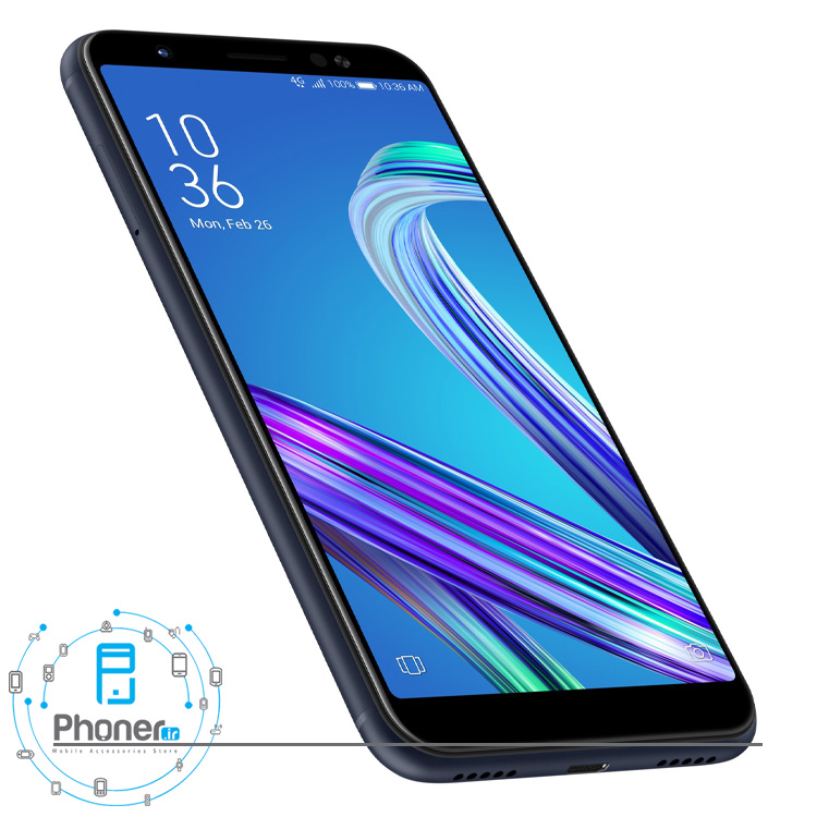 نمای صفحه نمایش گوشی موبایل ASUS ZB555KL Zenfone Max M1 رنگ مشکی