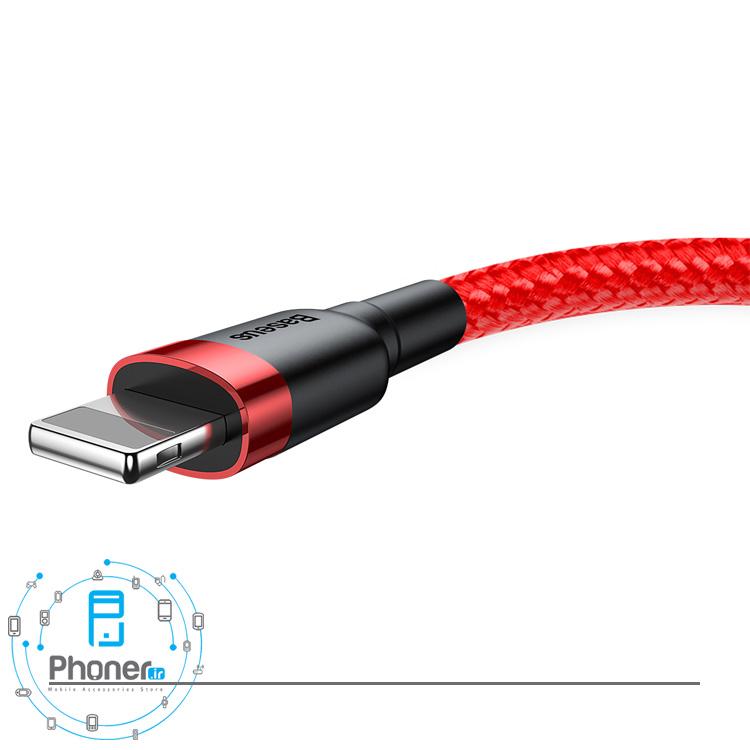 کانکتور لایتنینگ کابل Baseus CALKLF-CG1 Cafule Cable در رنگ قرمز