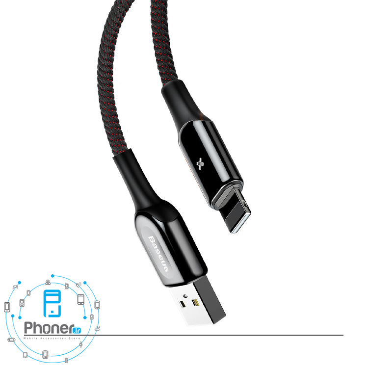 کابل Baseus CALXD-B01 X-Shaped Light Cable در رنگ مشکی