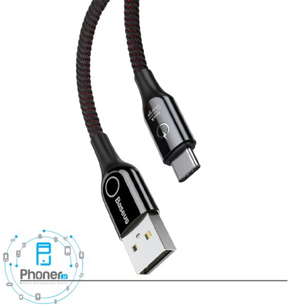 کابل Baseus CATCD-01 C-Shaped Light Cable در رنگ مشکی
