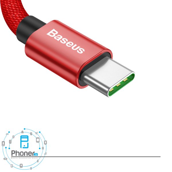 کانکتور لایتنینگ کابل Baseus CATKC-A01 Double Fast Charge Cable رنگ قرمز