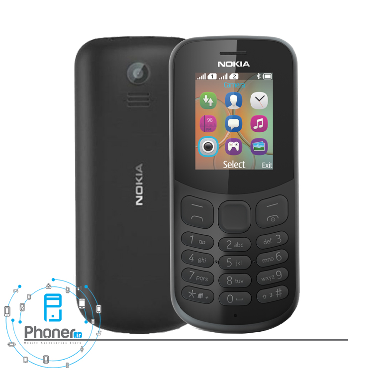 رنگ مشکی گوشی موبایل TA-1017 Nokia 130