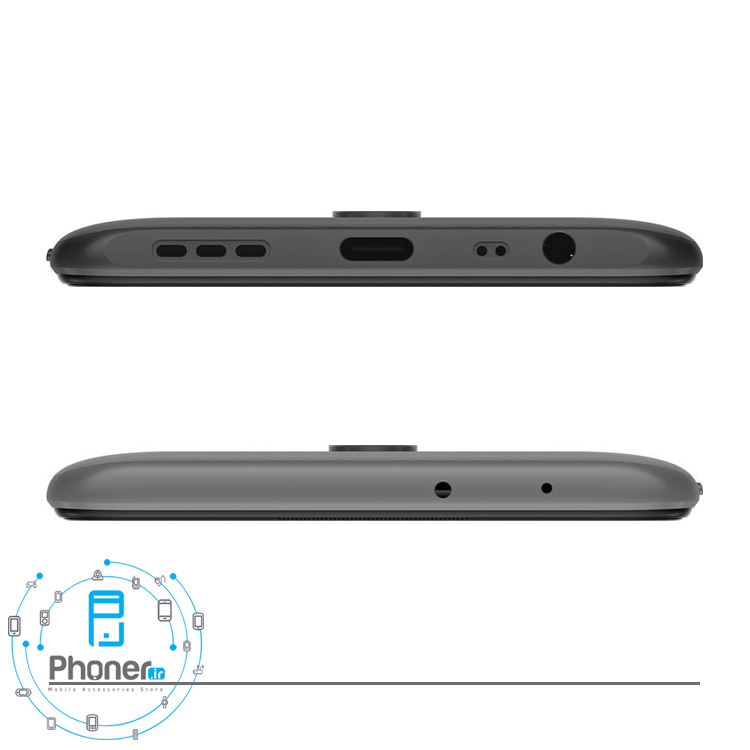نمای بالا و پایین گوشی موبایل Xiaomi Redmi 9 رنگ مشکی