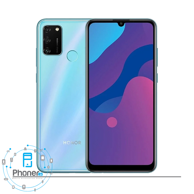 رنگ آبی گوشی موبایل Huawei MOA-LX9N Honor 9A