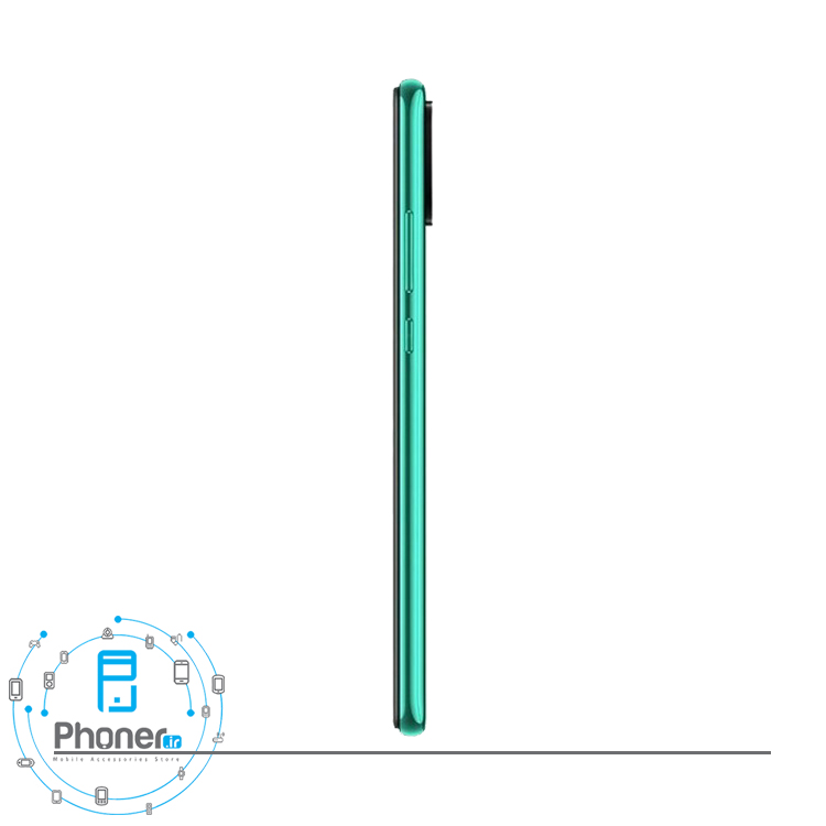 نمای کناری گوشی موبایل Huawei JKM-LX1 Y8s رنگ سبز