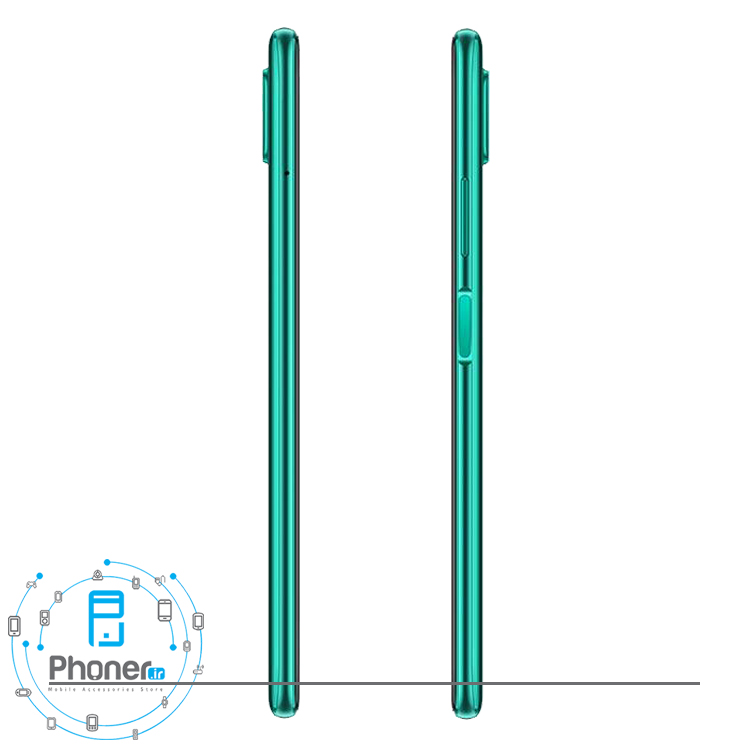 نمای کناری گوشی موبایل Huawei JNY-LX1 nova 7i رنگ سبز