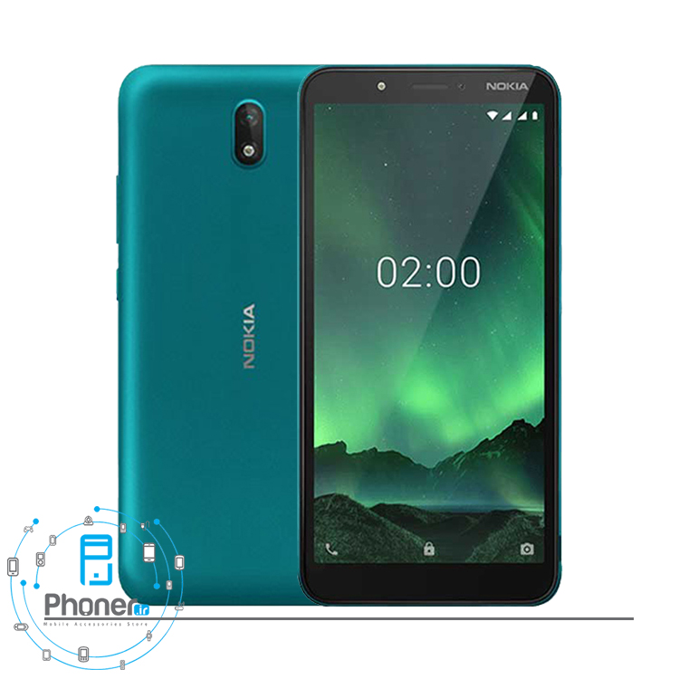 رنگ آبی گوشی موبایل TA-1204 Nokia C2 2020
