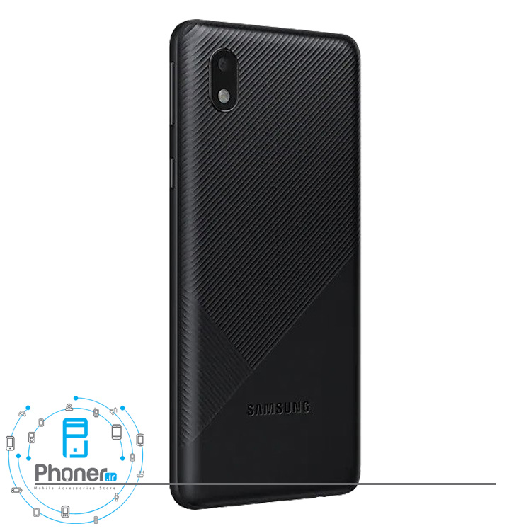 نمای کناری قاب پشتی گوشی موبایل Samsung SM-A013G/DS Galaxy A01 Core رنگ مشکی