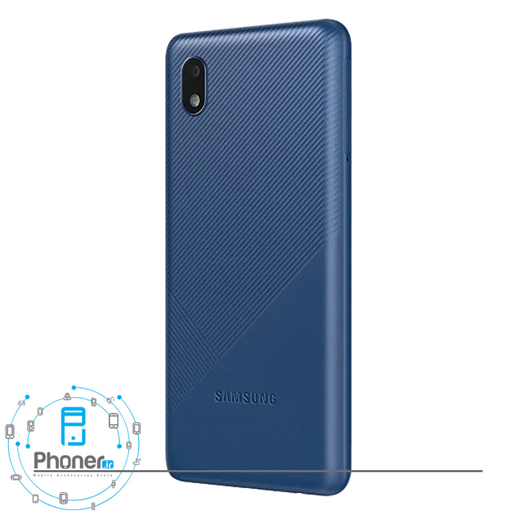 نمای کناری گوشی موبایل Samsung SM-A013G/DS Galaxy A01 Core رنگ آبی