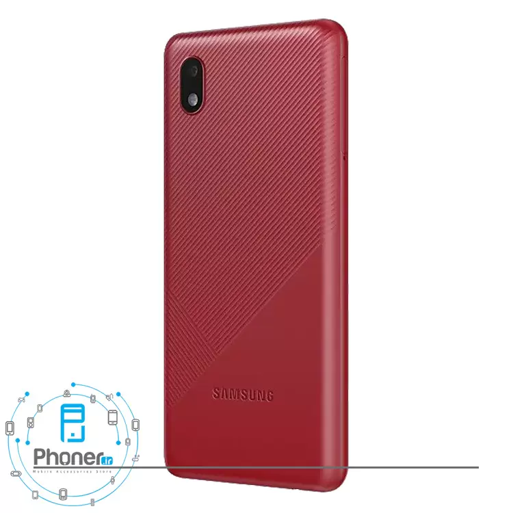 نمای کناری گوشی موبایل Samsung SM-A013G/DS Galaxy A01 Core رنگ قرمز